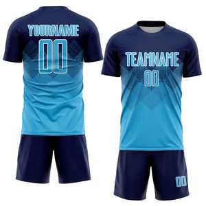 Maillot de football personnalisé à manches courtes, tenue d'équipe avec impression nom et numéro, vêtement de sport - Product Image 2