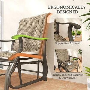 Sedia a Dondolo per Patio, Comoda Altalena, Arredo da Giardino - Product Image 6