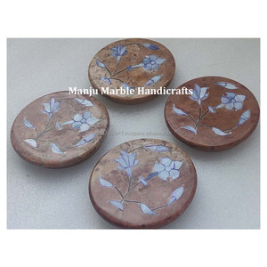 Pedido especial para espejo con incrustaciones de esteatita pulida hecha a mano personalizada con trabajo de nácar para artículos de colección de regalos de oficina - Product Image 6