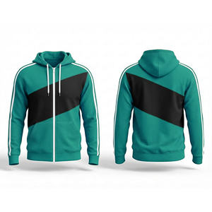 Sweat-shirt à capuche zippé intégral en molleton épais, pour hommes, femmes et jeunes, veste de sport pour l'entraînement - Product Image 5