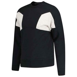 <b>Men's</b> <b>Black</b> Crew Neck <b>Sweatshirt</b> Color Blocking Knitted Pullover Regular Fit Autumn Casual Wear <b>Sweatshirts</b> Customized Design - Product Image 4
