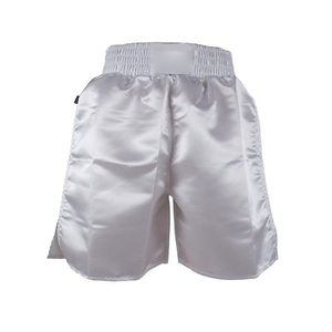<b>Men</b> <b>White</b> Boxing <b>Shorts</b> Polyester/Nylon Quick Dry Breathable Stretch Elastic Waist Regular Fit Martial Arts Wear Adults - Product Image 5