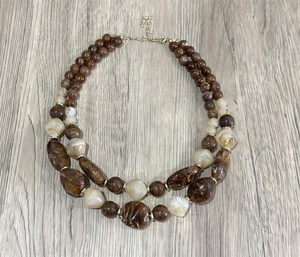 New Fashionable Exaggerated Double Color Bead Multi-Layer <b>Stacked</b> Gold Plated Women's Party Personalized Alien Resin Crafts - Product Image 1