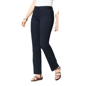 Haute qualité Chino pantalon plaine Slim Fit femmes été pantalon droit femme survêtement pantalon élastique sueur Chinos pantalon de BD - Product Image 1