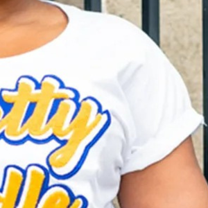 Pretty Poodle Tee <b>White</b> <b>Women's</b> Graphic Print T-<b>Shirt</b> Casual <b>Short</b> <b>Sleeve</b> Crew Neck Fashion Top Trendy Streetwear Custom Apparel - Product Image 3