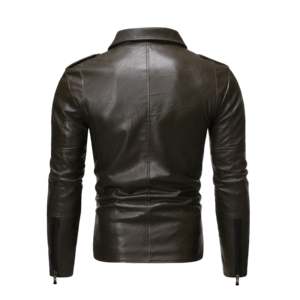 New Casual Vintage Leather <b>Jacket</b> Men Winter High Quality Quick Dry Breathable Front Logo Men's Leather <b>Jacket</b> - Product Image 2
