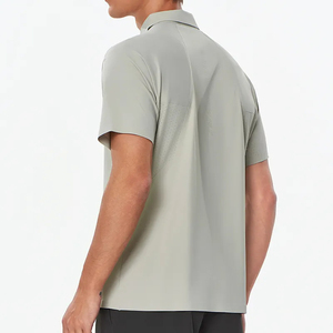 High Elasticity Tennis and Golf Polo <b>Shirts</b> Men Low MOQ Training Performance Apparel Supplier Sportswear Outfit Athletic Polos - Product Image 2