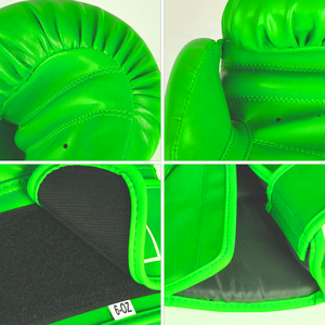 Gants de boxe professionnels antidérapants 16 oz en cuir PU avec logo personnalisé pour entraînement MMA Muay Thai, fermeture auto-agrippante, pour l'extérieur - Product Image 4