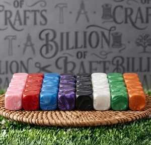Dados de Resina de 16 mm, Multicolores, Acabado Perlado, Esquinas Cuadradas, Accesorios para Juegos de Mesa, Manualidades para Fiestas - Product Image 3