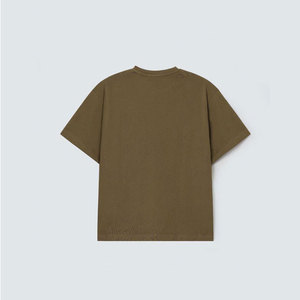 เสื้อยืดผู้ชายทรงหลวมแบบดรอปโชว์เดอร์ OEM ผลิตตามสั่ง วัสดุคุณภาพสูง ใส่สบายสำหรับฤดูร้อน น้ำหนักเบา 210 กรัม ไซส์ใหญ่ ทรงปกติ - Product Image 4