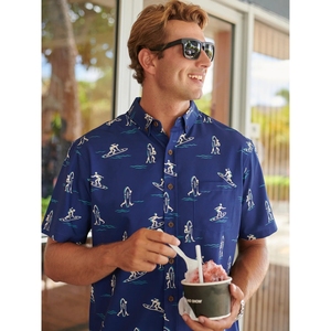 Chemise imprimée tendance pour homme, look décontracté moderne, tenue élégante - Product Image 2