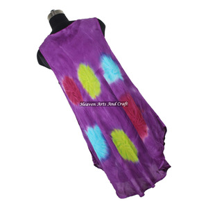 Robe parapluie en rayonne à imprimé tie-dye, 100 % rayonne, pour femme, motif coloré, idéale pour la plage – Nouvelle collection très prisée - Product Image 4