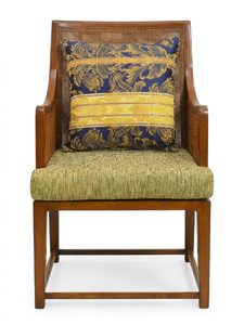 Modern Wooden <b>Dining</b> <b>Armchair</b> with Upholstered Seat and Solid Back for Living Room Home Furniture - Product Image 2