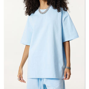 Camiseta de Gran Tamaño para Hombre, 100% Algodón, Cuello Redondo, Lisa, Personalizable - Product Image 2