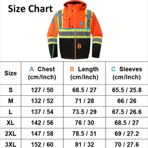 Veste de sécurité haute visibilité de qualité supérieure, bande réfléchissante de 5 cm, imperméable, veste de sécurité réfléchissante pour l'hiver, pour adulte - Product Image 5