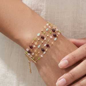 Beautiful Beaded Layered Tennis <b>Bracelets</b> 925 Sterling <b>Silver</b> Gold Plated Handmade Trendy Wedding Gift Party Fine Jewelry - Product Image 6
