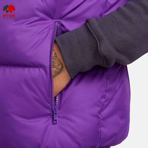 เสื้อกั๊กพัฟเฟอร์ Ryan Pro Gear แบบสั่งทำพิเศษสำหรับผู้ชาย ผ้าโพลีเอสเตอร์บุใยสังเคราะห์ นุ่มสบาย พร้อมโลโก้แบบกำหนดเอง ลายเรียบ - Product Image 4