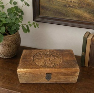 Artisan Wooden Collectors Case for Vintage Memorabilia Antique Souvenirs Hobby Collections and Decorative Displays - Product Image 1