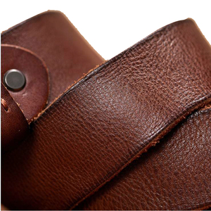 Strong Quality <b>Brown</b> Color Cow Hide Leather <b>Belts</b> for <b>Men</b> Genuine Luxury Steel Waterproof Breathable Custom Logo Available - Product Image 4