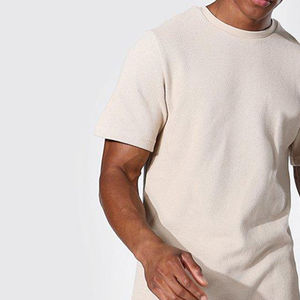 Conjunto Casual de Verano para Hombre al por Mayor, Ropa Deportiva de Alta Calidad, Camiseta de Manga Corta y Pantalones Cortos, Corte Regular, Ropa de Playa, Color Sólido - Product Image 5