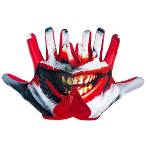 7v7 Silicon Gel Neoprene American Football Receiver Gloves Full Finger <b>Hook</b> Loop Closure High Quality Custom Flag Durable - Product Image 1