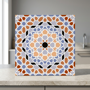 Morbi 40x40cm Carrelages de sol en porcelaine émaillée aspect marocain doré 400x400mm Carreaux de céramique pour villas de luxe - Product Image 3