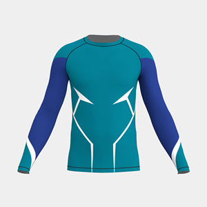 <b>Compression</b> <b>Shirt</b> <b>Men</b> Long Sleeve Workout Rash Guard UPF50+ Moisture Wicking Breathable Eco-Friendly Fitness Training Top - Product Image 1