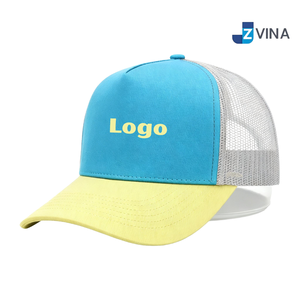 หมวกแก๊ปทรงทรัคเกอร์ปักโลโก้ตามสั่ง พร้อมตาข่ายสีตัดด้านหลัง ปรับขนาดได้ ลายเรียบ สไตล์ลำลอง สำหรับฤดูใบไม้ผลิและฤดูร้อน - Product Image 4