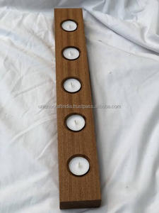 Handmade Multi-Column <b>Wooden</b> <b>Candle</b> <b>Holder</b> Rustic Tealight & <b>Pillar</b> Stand for Home Decor & Christmas Gifts - Product Image 5