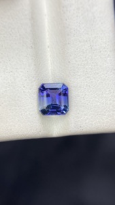 Certified Natural Unheated Bio Color <b>Mermaid</b> Tanzanite Square Asscher Cut Stone Natural Zoisite Tanzanite 1.94 Carat Eye Clean - Product Image 3