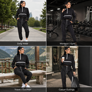 Custom Plus Size Maternity Women Windbreaker Tracksuit Waterproof Eco-Friendly Lightweight 2-in-1 Design Running Jogging <b>Set</b> - Product Image 6