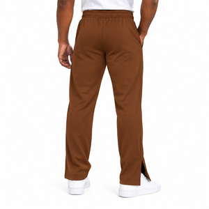 Pantalones Deportivos Marrones para Hombre Iota Phi Theta, Joggers Atléticos con Logotipo, Cintura Elástica, Pierna Recta, Bolsillos Laterales, Aberturas en los Tobillos, Estilo Casual - Product Image 2
