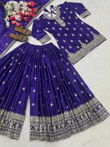 Ensemble Lehenga Choli brodé lourd avec travail de sequins, Lehenga de créateur pour mariée avec Dupatta, pour mariage et soirée - Product Image 4