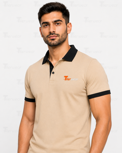 Chemises polo slim fit pour homme, manches courtes, col classique, haut de gamme, pour le bureau, les affaires, les loisirs, les voyages, le golf, t-shirts d'été - Product Image 6