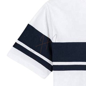 T-shirt décontracté pour homme, blanc, col rond, manches courtes, coupe ample, respirant, avec motif tie-dye, tissu jersey 100% coton - Product Image 5