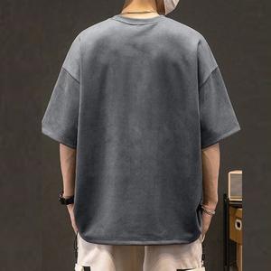 Camiseta Nueva de Alta Calidad, 100% Algodón, Corte Holgado, Hombros Caídos, Tejido Grueso, Ecológica, de Secado Rápido, Cuello Redondo, Personalizable con Impresión - Product Image 2