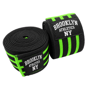 Customized BROOKLYNATHLETICS Weightlifting <b>Knee</b> Wraps Soft Durable EVA Material Breathable <b>Compression</b> Workout Gym Accessories - Product Image 5