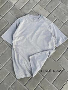 Camiseta Casual para Hombre con Logo Frontal Estampado, Hombros Caídos, Oversize, Tejido Pesado de 300 Gsm, Transpirable, de Secado Rápido, Lisa, de Corte Holgado y Cuello Redondo - Product Image 2