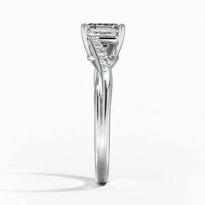 BOJ <b>Ring</b> 039 Asscher Cut 925 <b>Silver</b> Chamise Diamond Halo Diamond <b>Ring</b> 2ct D Color VVS1 Moissanite GRA Certified Low Price <b>Ring</b> - Product Image 3