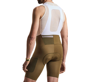 Cuissard de cyclisme marron pour homme Sprint Sports, ajusté, respirant, anti-humidité, en tissu Spandex Nylon 220g, longueur courte, adulte - Product Image 4