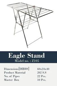 <b>Slim</b> Laundry Drying Rack Stainless Steel Clothes Airer Stand Foldable Garment Holder For Narrow Spaces <b>Bathroom</b> Balcony Home Use - Product Image 4