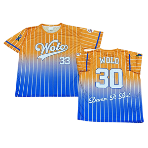Maillots de baseball personnalisés OEM/ODM en tissu mesh 100% polyester respirant, grande taille, séchage rapide, sublimation du nom du joueur d'équipe - Product Image 2