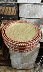 [BEST SELLER] Eco-Friendly Bamboo Woven Handwoven Oval <b>Basket</b> Fruit <b>Tray</b> Multifunction Modern Kitchen Food Storage Organizer Gia - Product Image 4
