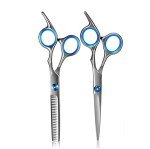 2026 Professional Hair Thinning Scissors Stainless Steel Sharp Blade Right Handed <b>Long</b> <b>Handle</b> Salon Use - Product Image 1