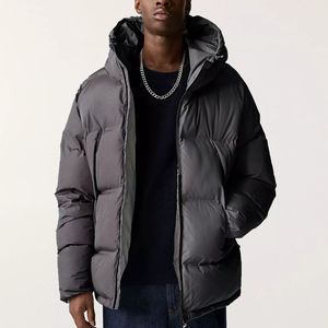 Custom Print Mens Puffer Jacket <b>Lightweight</b> Warm Waterproof Winter Coat High Quality Streetwear Outerwear for Men - Product Image 1