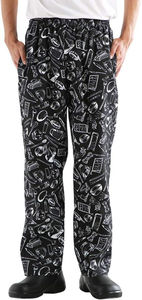 Pantalones de Chef Unisex Personalizados, Uniformes para Hotel y Restaurante, con Múltiples Bolsillos y Parches Funcionales, Color Negro - Product Image 4