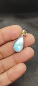 วินเทจเรนโบว์มูนสโตนทองเหลืองชุบทองแกะสลักด้วยมือพร้อมสไตล์เพชรย้อนยุค - Product Image 5