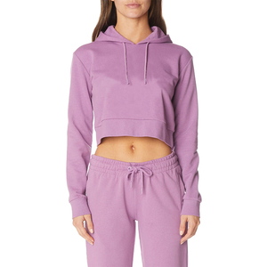 Wholesale Women Ladies <b>Crop</b> Tops Custom Croptop Hoodie Set Women <b>Zip</b> <b>up</b> Fleece Pullover Women Hoodiese Women's <b>Crop</b> Top Hoodie - Product Image 1