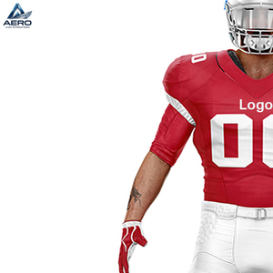 Uniforme de Fútbol Americano Rojo y Blanco 100% Poliéster, Mejor Precio, Calidad Duradera, Nueva Llegada, para Adultos, para Jugar Deportes - Product Image 5
