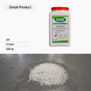 Granulés Absorbants Industriels pour Déversements - SABER SSAG-04 - Absorbant Universel Écologique pour Liquides, Huiles et Produits Chimiques - Absorption 9-11x le Poids - Product Image 2